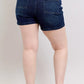 Judy Blue Full Size High Waist Back Flap Pocket Denim Shorts Plus Size - Farnelli