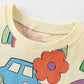 Children's Cartoon Car & Rainbow Print Short Sleeve T-Shirt - Farnelli
