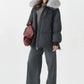 Genuine Blue Fox Down Fill Coat