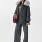 Genuine Blue Fox Down Fill Coat
