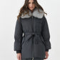 Genuine Blue Fox Down Fill Coat