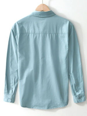 Men's Plus Size Button Up Long Sleeve Shirt - Farnelli