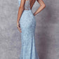 Juliet 272 Embroidered Lace With Stone Accents Fitted Dress