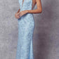 Juliet 272 Embroidered Lace With Stone Accents Fitted Dress