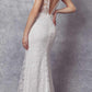 Juliet 272 Embroidered Lace With Stone Accents Fitted Dress