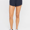 MONO B Drawcord Mini Shorts - NAVY
