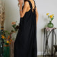 ADORA Full Size Elastic Ruffle Shoulder Jumpsuit Plus Size - Farnelli