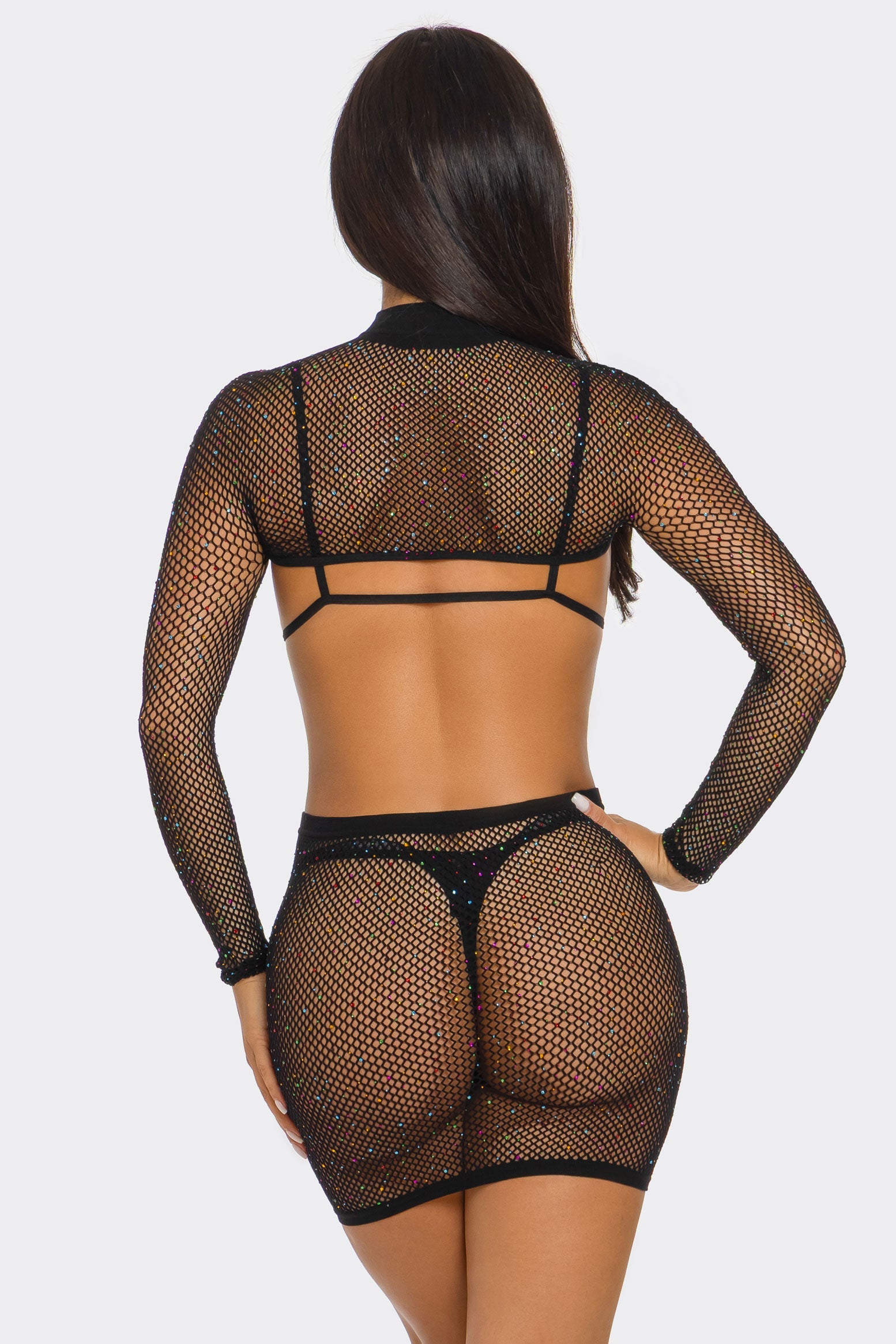 2744 Shimmer With Me Bodystocking Set-1