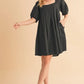 Aemi + Co Square Neck Babydoll Dress with Pockets - Farnelli