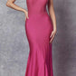 Juliet 276 Stone Accented Long Mermaid Gown