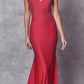Juliet 276 Stone Accented Long Mermaid Gown
