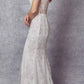 Juliet 277W Fancy Glitter Design Tulle Mermaid Wedding Dress