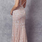 Juliet 277 Fancy Glitter Design Tulle Mermaid Dress
