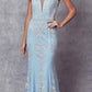 Juliet 277 Fancy Glitter Design Tulle Mermaid Dress