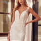 Juliet 277W Fancy Glitter Design Tulle Mermaid Wedding Dress