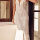 Juliet 277 Fancy Glitter Design Tulle Mermaid Dress