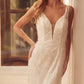 Juliet 277W Fancy Glitter Design Tulle Mermaid Wedding Dress