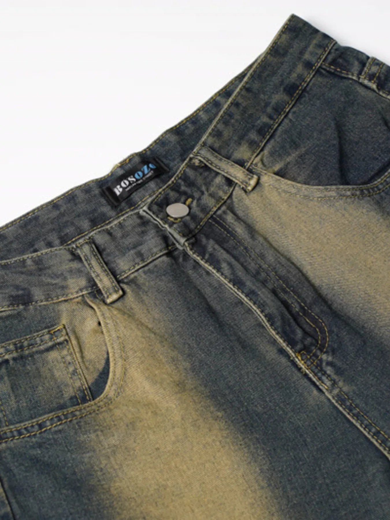 Men's Wide Leg Cargo Jeans - Farnelli