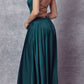 Juliet 278 Formal A-Line Satin Gown with Side Pockets