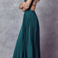 Juliet 278 Formal A-Line Satin Gown with Side Pockets