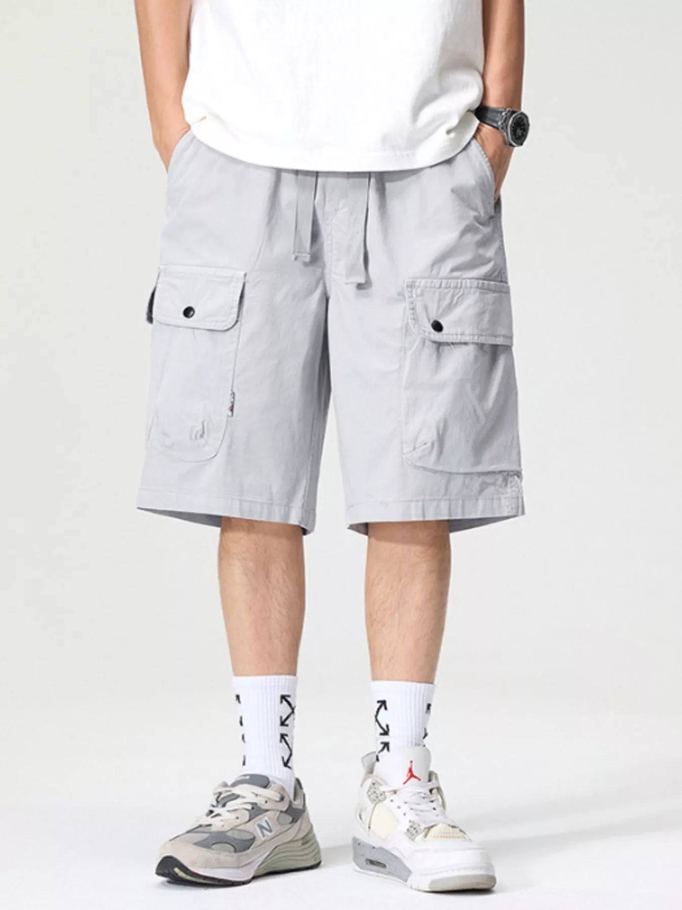 Men's Loose Fit Cargo Shorts - Farnelli