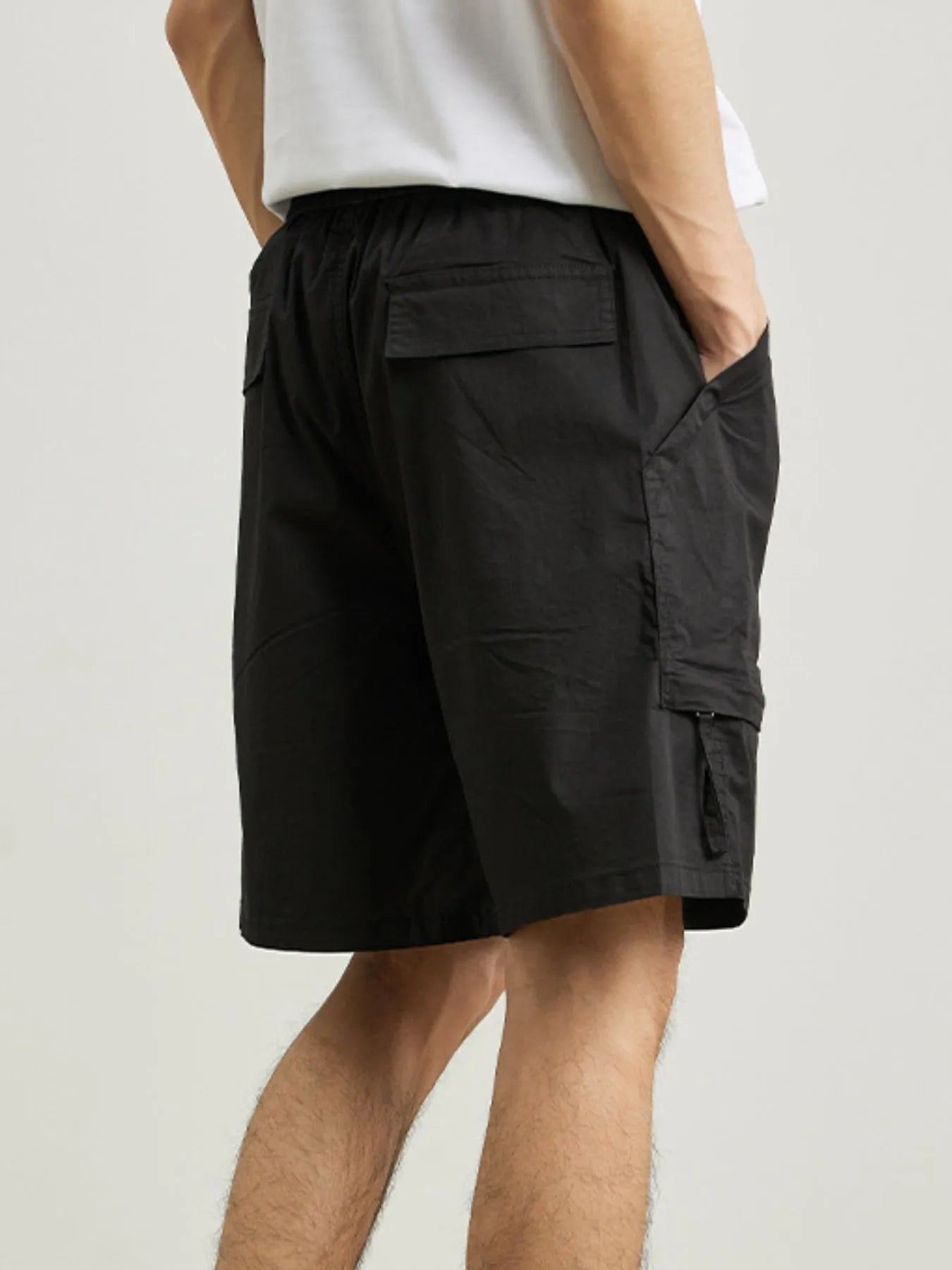 Men's Plus Size Casual Cargo Drawstring Shorts - Farnelli