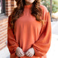 June Swiss Dot Balloon Sleeve Loose Blouse - Farnelli