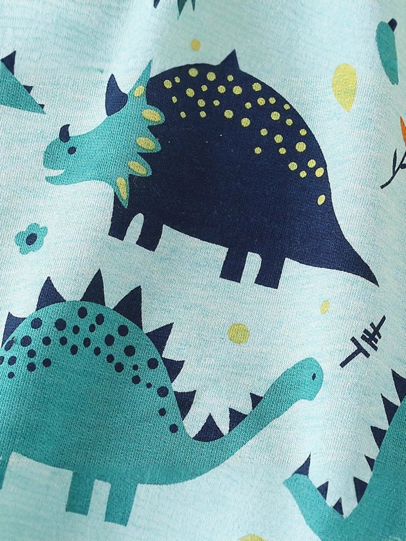 Children's Dinosaur Print Crew Neck Casual Sweatshirt - Farnelli