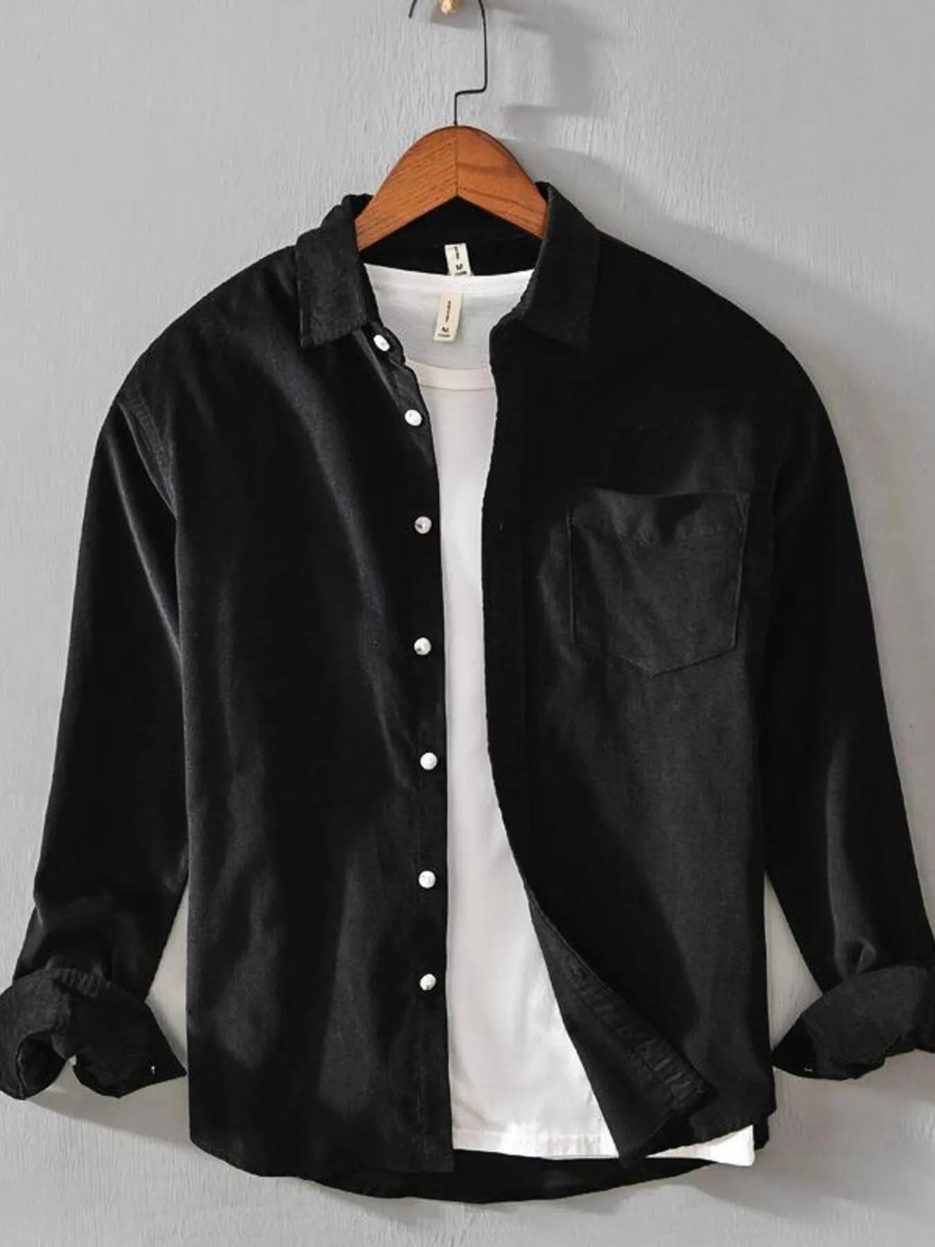 Men's Plus Size Button Up Long Sleeve Shirt - Farnelli
