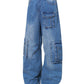 Men's Wide Leg Cargo Jeans - Farnelli