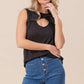 BiBi Baby Rib Knit Front Sut Out Detailed Sleeveless - Farnelli
