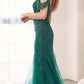 Juliet 281 Long Fully Mesh Gown Off the Shoulder Sleeves Mermaid Skirt