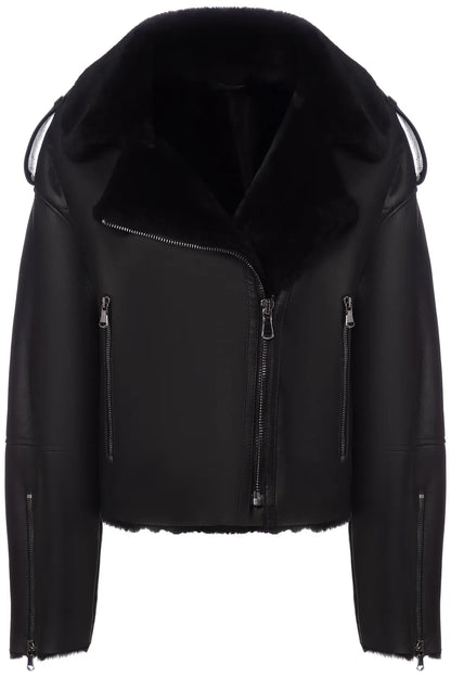 Genuine Shearling Lamb Leather Jacket