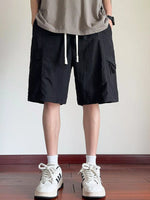 Men's Plus Size Cargo Shorts with Drawstring - Farnelli