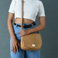 The Croco Satchel- Beige
