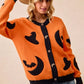 BiBi Halloween Witch Hat Moon Bat Artwork Cardigan - Farnelli