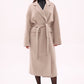 Toscana Leather Accent Cashmere Blend Overcoat