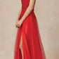 Juliet 283 3D Flowers Embroidered Tulle Glitter Skirt High Slit