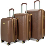 Snakeskin 3 Piece Expandable Classy Luggage Set-0