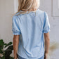 Kenzie Floral Embroidered Puff Sleeve Blouse - Farnelli