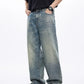 Men's Washed Wide Leg Jeans - Farnelli