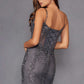 Juliet JT2883C Embellished Fitted Corset Mermaid Gown