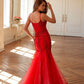 Juliet JT2883C Embellished Fitted Corset Mermaid Gown