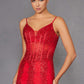 Juliet JT2883C Embellished Fitted Corset Mermaid Gown