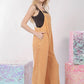 VERY J Texture Washed Wide Leg Overalls - Farnelli