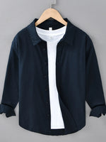 Men's Plus Size Button Up Long Sleeve Shirt - Farnelli