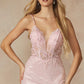 Juliet 289 Long Machine Sequin Gown with Corset Bodice Prom Gown