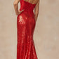 Juliet 289 Long Machine Sequin Gown with Corset Bodice Prom Gown