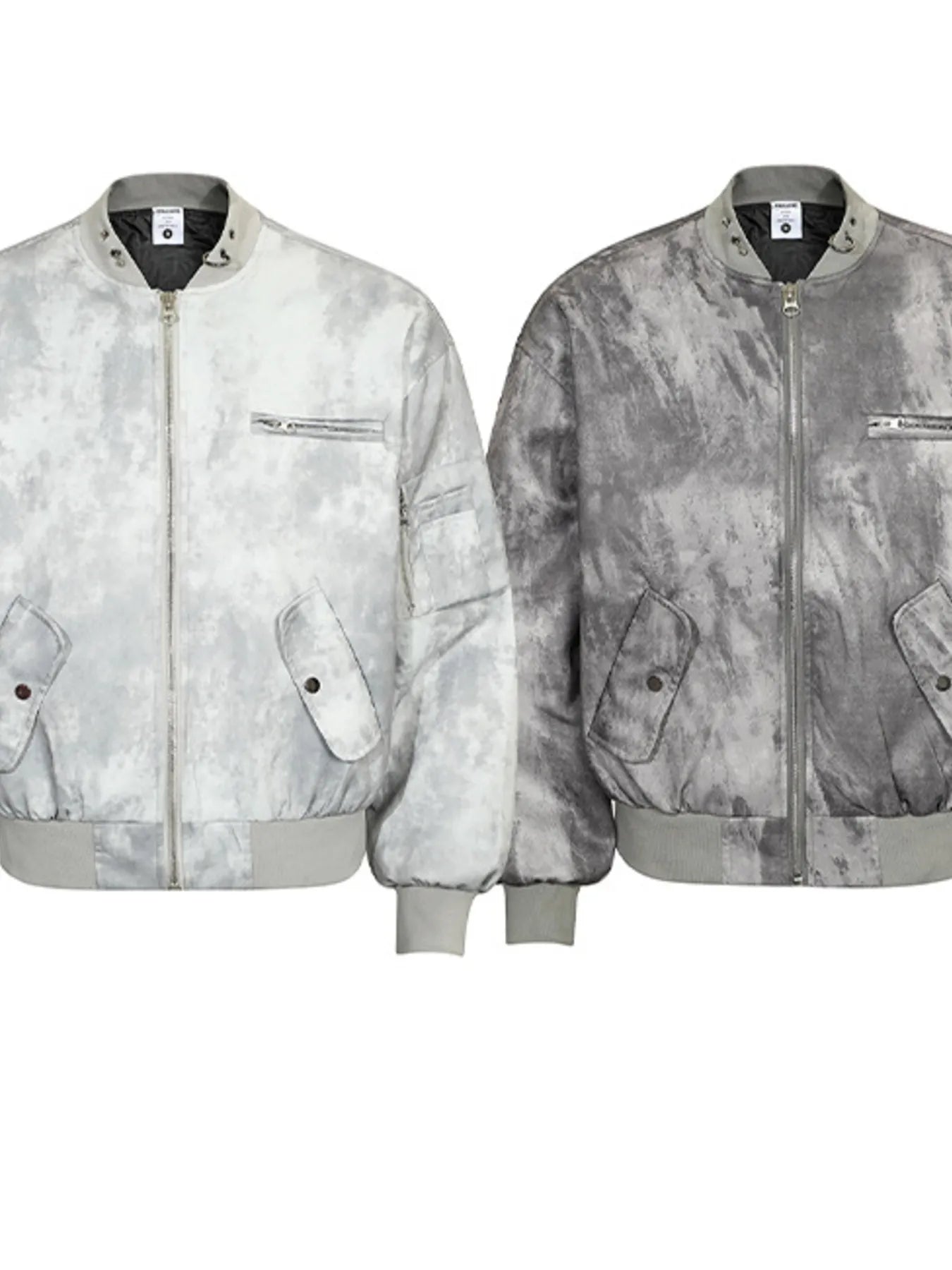 Men's Tie-Dye Zip-Up Bomber Jacket - Farnelli