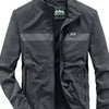 Men's Plus Size Lightweight Windproof Outdoor Jacket - Gray